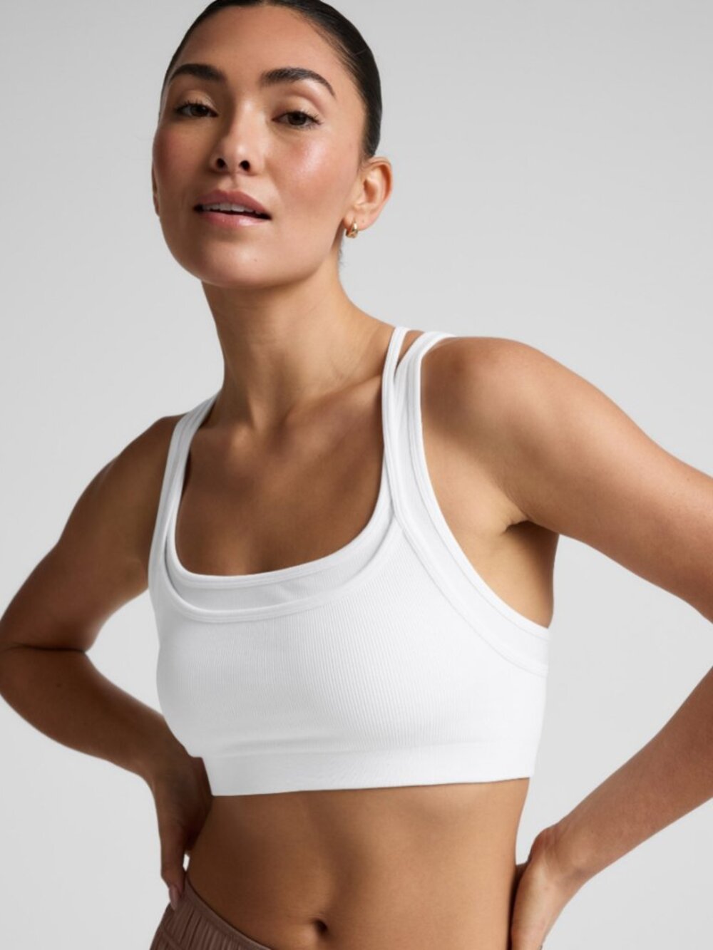 Beyond Yoga Seamless Moves White Bra